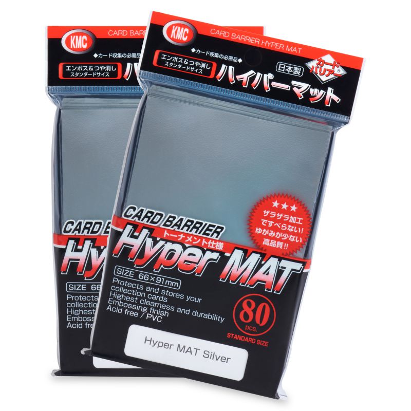 Hyper Mat 80ct- Silver KMC Sleeves USA Hyper Mat 80ct- Silver KMC Sleeves USA